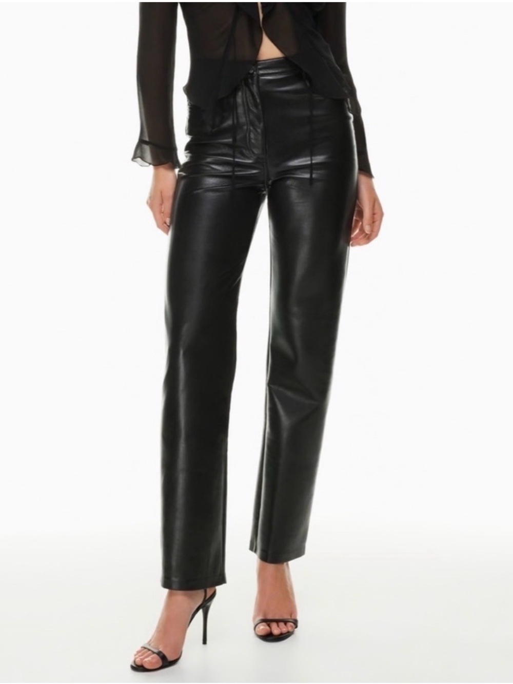 Aritzia Wilfred Melina Leather Pants Size 2